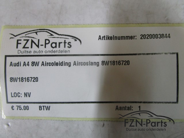 Audi A4 8W Aircoleiding Aircoslang 8W1816720