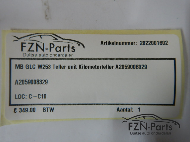 Mercedes-Benz GLC W253 Teller Unit Kilometerteller A2059008239