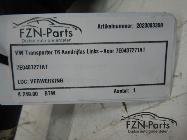 VW Transporter T6 Aandrijfas Links-voor 7E0407271AT