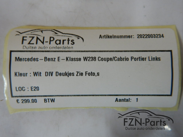 Mercedes - Benz E -  Klasse W238 Coupe/Cabrio Portier Links
