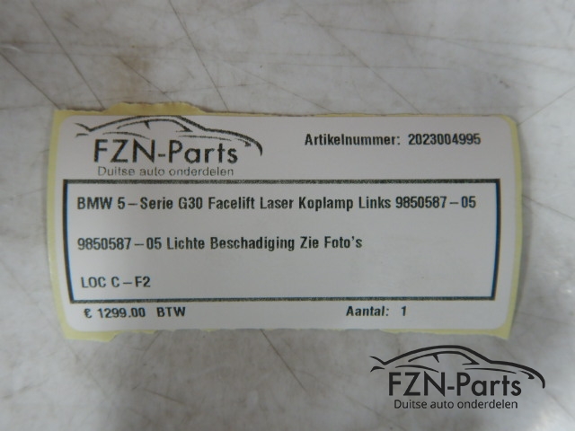 BMW 5-Serie G30 Facelift Laser Koplamp Links 9850587-05
