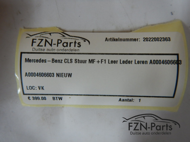 Mercedes-Benz CLS Stuur MF+F1 Leer Leder Leren A0004606603