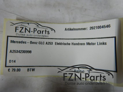 Mercedes-Benz GLC A253 elektrische handrem motor links
