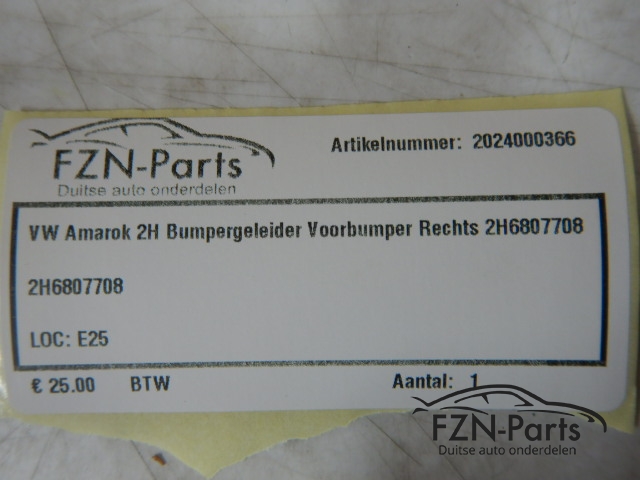 VW Amarok 2H Bumpergeleider Voorbumper Rechts 2H6807708