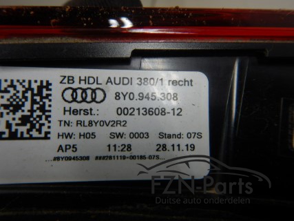 Audi A3 8Y dynamisch achterlicht rechts klep 8Y0945308