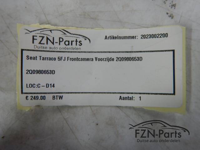 Seat Tarraco 5FJ Frontcamera Voorzijde 2Q0980653D