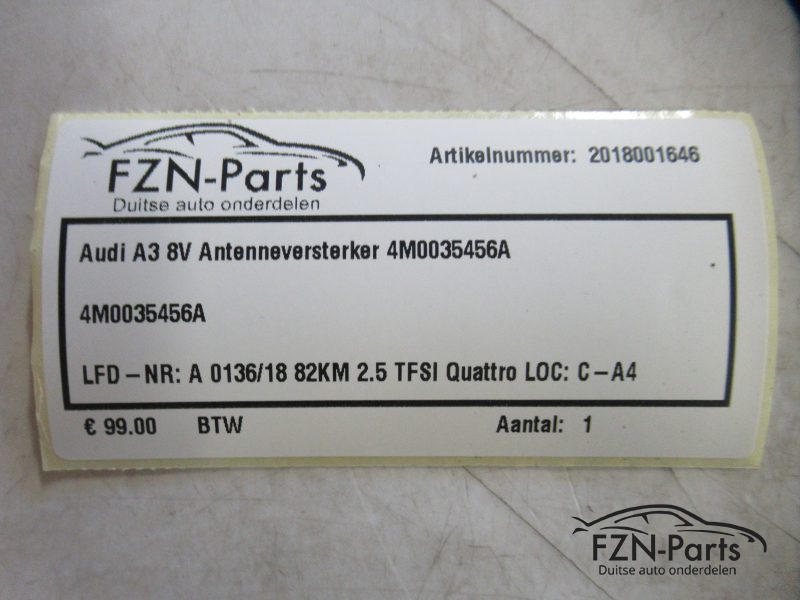 Audi A3 8V Antenneversterker 4M0035456A