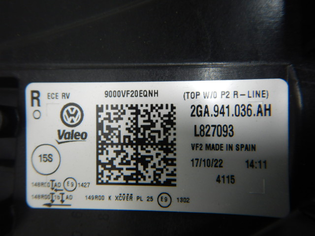 VW T-Roc 2GA R-Line Facelift Koplamp IQ-LED Rechts 036AH