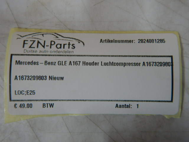 Mercedes-Benz GLE A167 Houder Luchtcompressor A1673209803