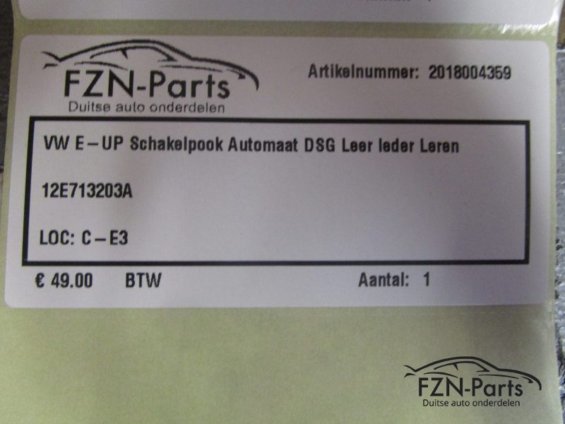 VW E-UP Schakelpook Automaat DSG Leer Leder Leren