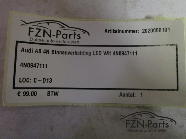 Audi A8 4N Binnenverlichting LED Wit 4N0947111
