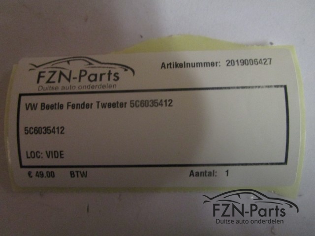 VW Beetle Fender Tweeter 5C6035412