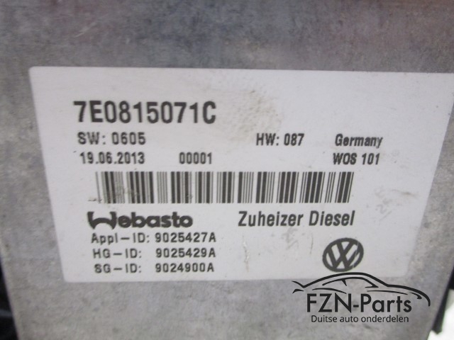 VW Transporter T5 2.0 TDI Standkachel 7E0815071C