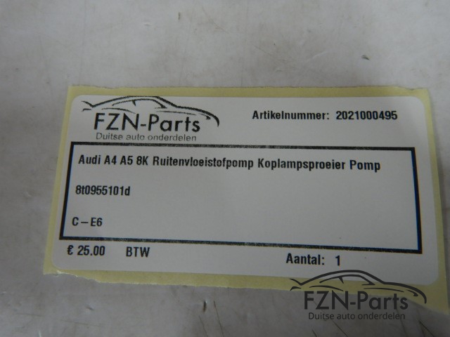 Audi A4 A5 8K Ruitenvloeistofpomp Koplampsproeier pomp