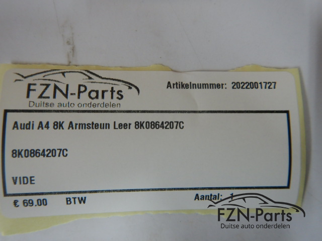 Audi A4 8K Armsteun Leer 8K0864207C