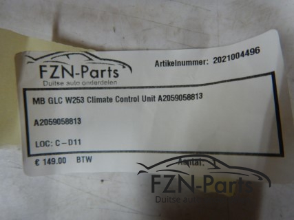 Mercedes-Benz GLC W253 Climate controle unit A2059058813
