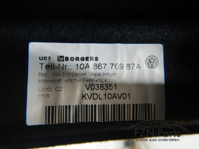 VW ID3 Hoedenplank 10A867769