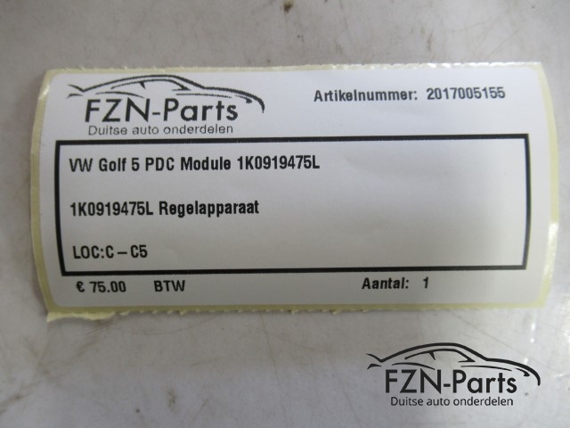 VW Golf 5 PDC Module 1K0919475L