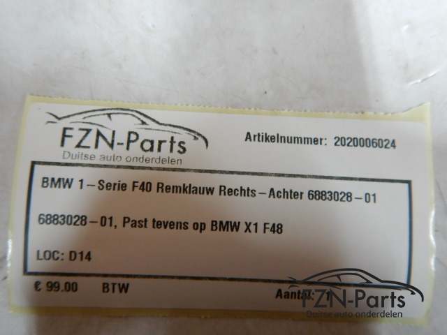 BMW 1-Serie F40 Remklauw Rechts - Achter 6883028 - 01