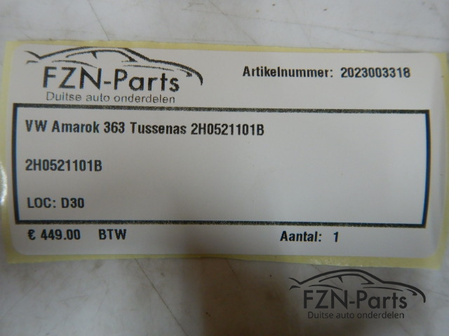 VW Amarok 2H Tussenas 2H0521101B