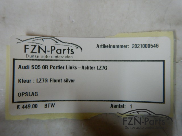 Audi Q5 8R Portier Links-achter LZ7G