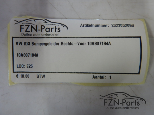 VW ID3 Bumpergeleider Rechts-voor 10A807184A