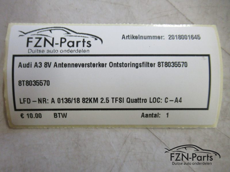 Audi A3 8V Antenneversterker Ontstoringsfilter 8T8035570