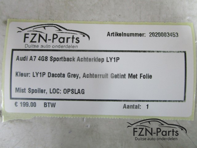 Audi A7 4G8 Sportback Achterklep LYP1