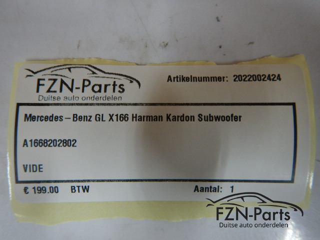 Mercedes-Benz GL-Klasse W166 Harman Kardon Subwoofer