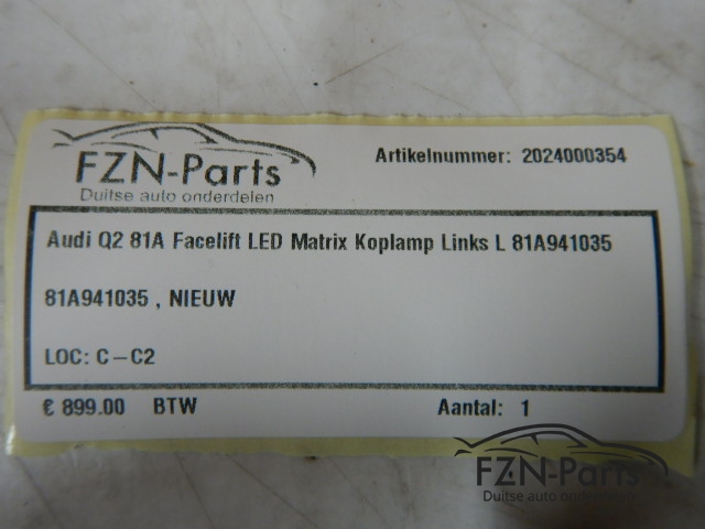 Audi Q2 81A Facelift LED Matrix Koplamp Links L 81A941035