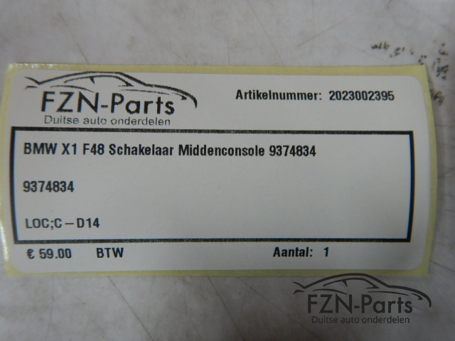 BMW X1 F48 Schakelaar Middenconsole 9374834