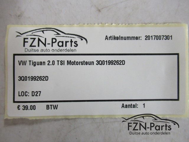 VW Tiguan 2.0 TSI Motorsteun 3Q0199262D
