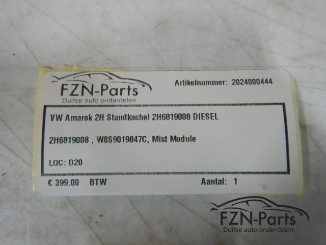VW Amarok 2H Standkachel 2H6819008 DIESEL