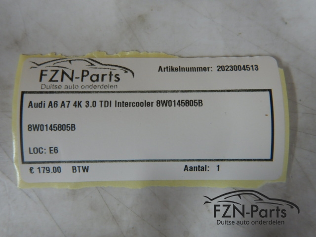 Audi A6 A7 4K 3.0 TDI Intercooler 8W0145805B