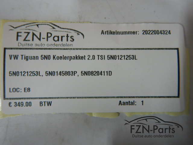 VW Tiguan 5N0 Koelerpakket 2.0TSI 5N0121253L