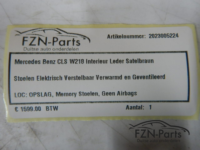 Mercedes Benz CLS W218 Interieur Leder Satelbraun