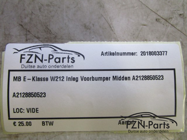 Mercedes-Benz E-Klasse W212 Inleg Voorbumper Midde A2128850523