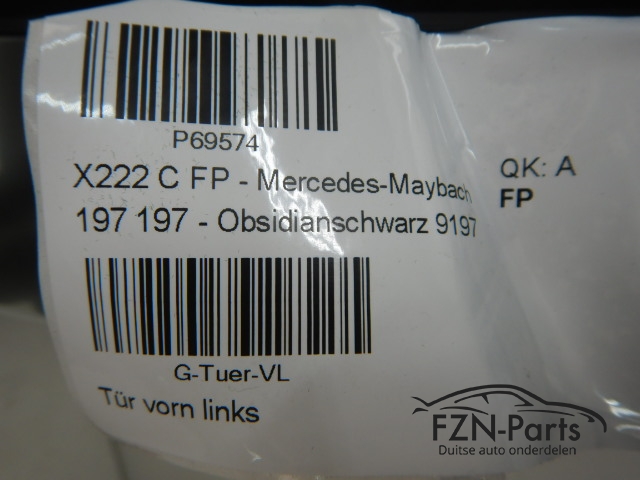 Mercedes-Benz Maybach W222 S-Klasse Portier Links-voor