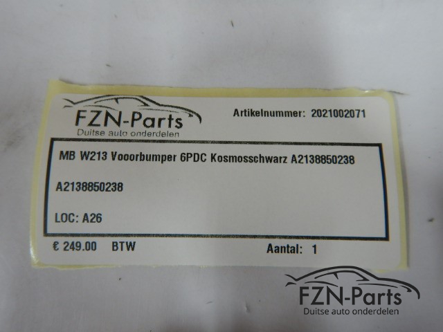 Mercedes-Benz W213 Voorbumper 6PDC Kosmosschwarz A2138850238