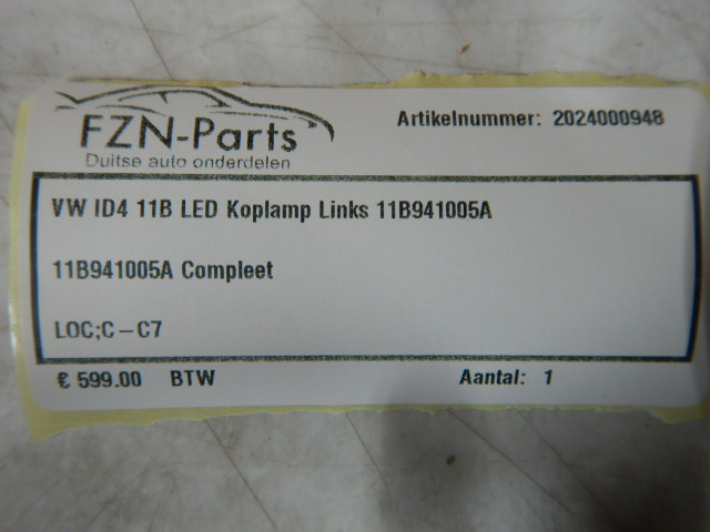 VW ID4 11B LED Koplamp Links 11B941005A