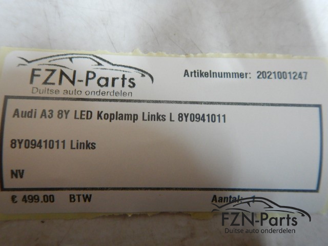 Audi A3 8Y LED Koplamp Links L 8Y0941011