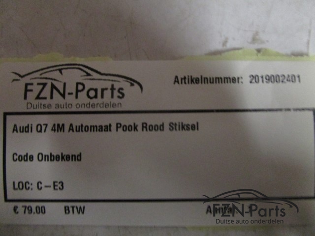 Audi Q7 4M Automaat Pook Rood Stiksel