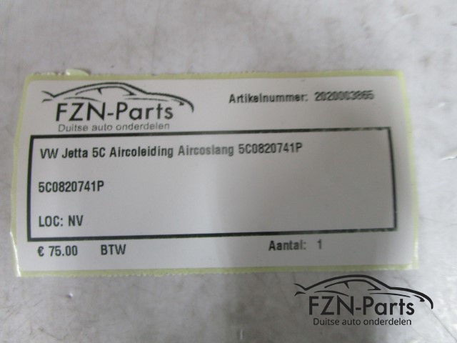 VW Jetta 5C Aircoleiding Aircoslang 5C0820741P