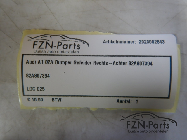 Audi A1 82A Bumper Geleider Rechts-achter 82A807394