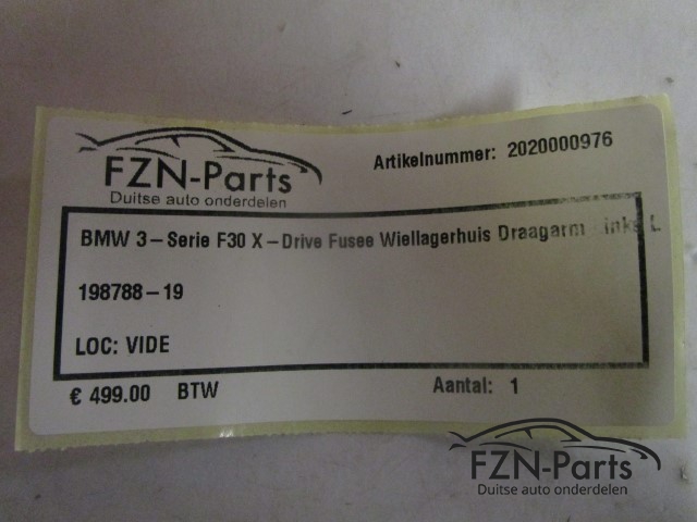 BMW 3-Serie F30 X-Drive Fusee Wiellagerhuis Draagarm Links L
