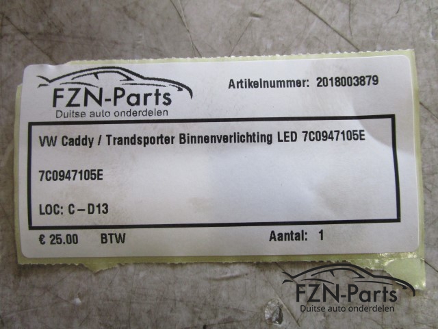 VW Caddy / Transporter Binnenverlichting LED 7C0947105E