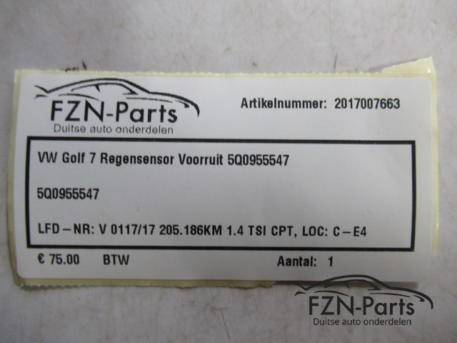 VW Golf 7 Regensensor Voorruit 5Q0955547