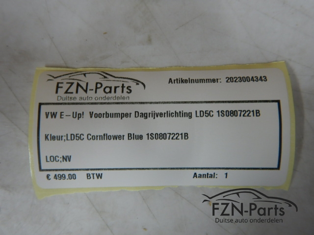 VW E-UP! Voorbumper Dagrijverlichting 1S0807221B LD5C