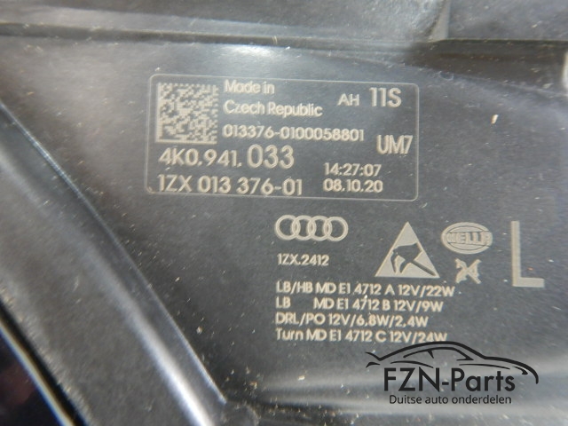 Audi A6 4K VOLLED Koplamp Links 4K0941033