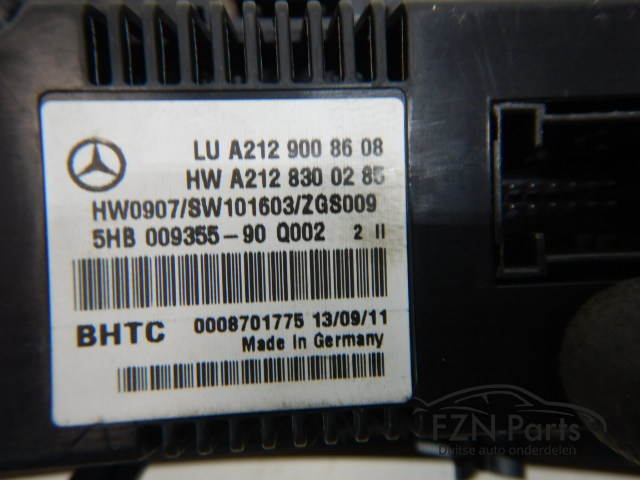 Mercedes-Benz E-Klasse W212 Kachelbediening A2129008608